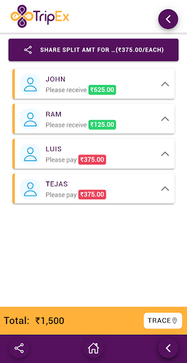 TripEx Screen 2