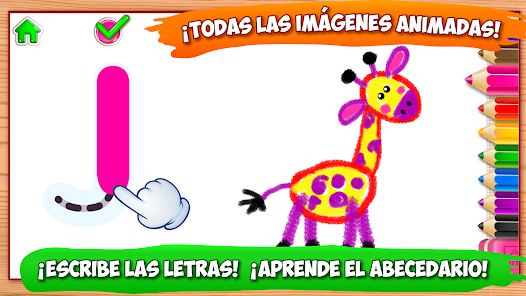 Screenshot 1 Juegos ABC Pintar niños letras android