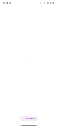 Android application Refleksjon screenshort