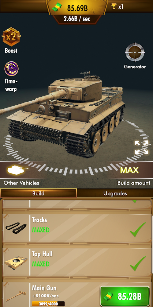 Idle Panzer War of Tanks (Mod Money)