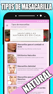 Mascarillas naturales en casa  APK screenshots 3