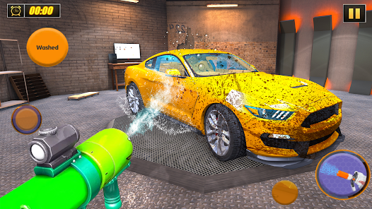 Car Power Wash Car Games 3D 1.0 APK + Mod (Unlimited money) untuk android