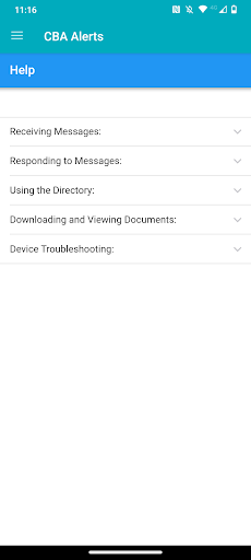 CBA Alerts Screen 2