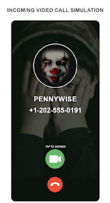 scary clown fake video call