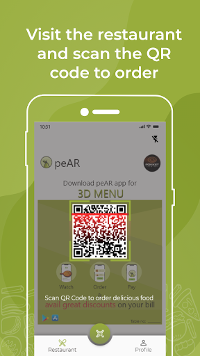 peAR - The AR Menu App Screenshot 2 - AppWisp.com