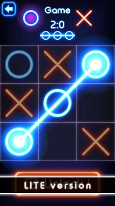 Tic Tac Toe glow - Puzzle Game - Screenshot 2
