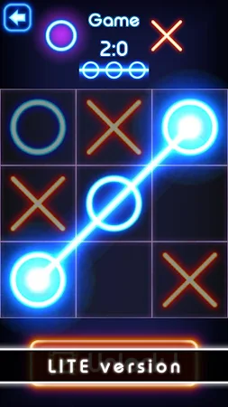 Game screenshot Tic Tac Toe glow - Puzzle Game hack