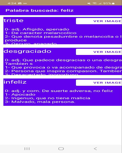 Diccionario Sinónimo-Antónimo Screen 3