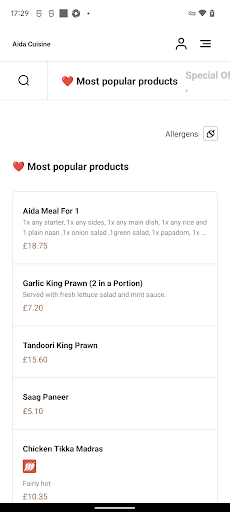 Aida Cuisine Screen 3
