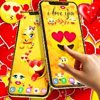 Emoji love live wallpaper
