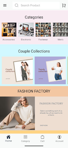 Android application Kyalshop screenshort