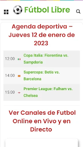 Fútbol Libre - en vivo play TV