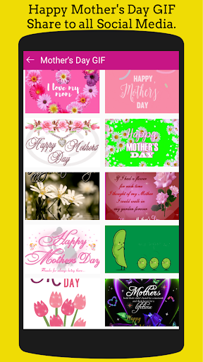 Android application Mothers Day GIF screenshort