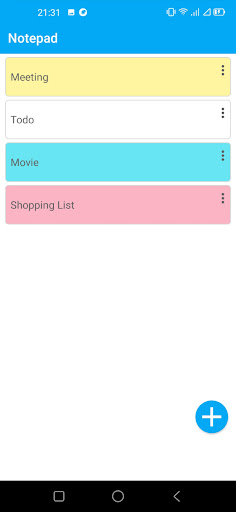 Notepad Screen 3