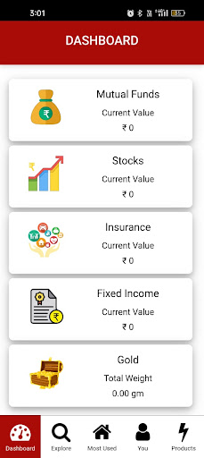 SGR Financial Services Screen 2