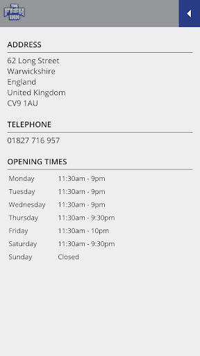 The Fish Inn Atherstone Screen 3