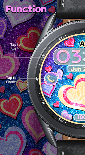 Love Glitter Doodle_Watchface Screen 2