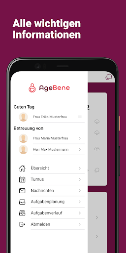 Android application AgeBene screenshort