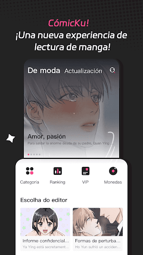Android application ComicCraze for España screenshort