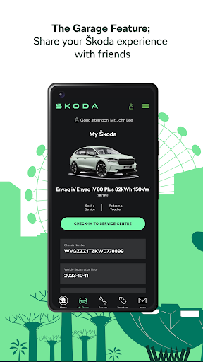 Android application Škoda Smart screenshort