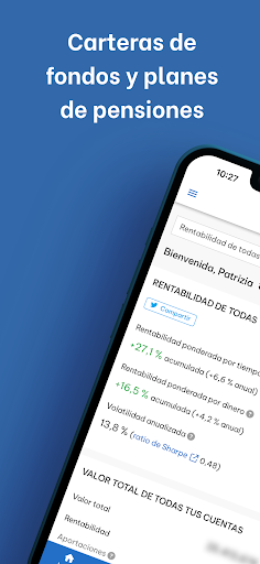 Android application Indexa Capital screenshort