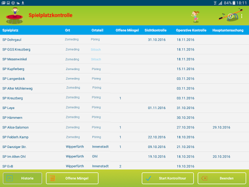 Spielplatzkontrolle Screen 2