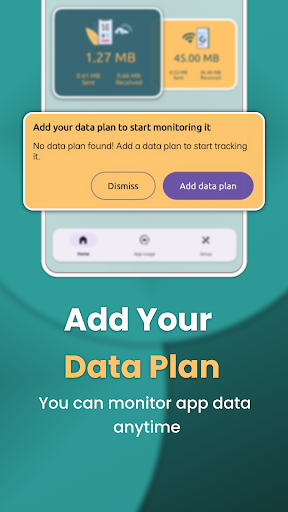 Internet Data Usage & Monitor Screen 3
