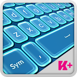 Keyboard Plus Neon Blue icon