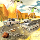Chained Tanks Crash Racing 3D Robot Transformation icon