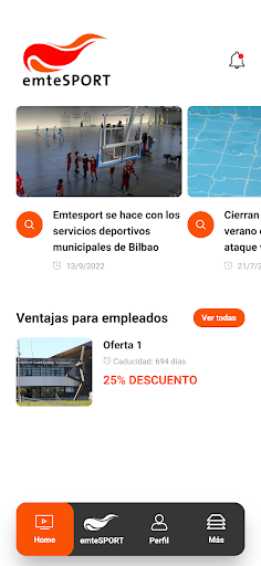 Android application Emtesport screenshort