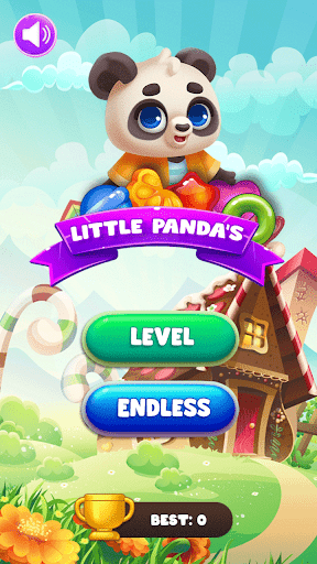 Android application Little Panda Gems Crush screenshort