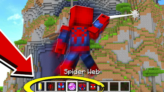 Homem aranha mod minecraft
