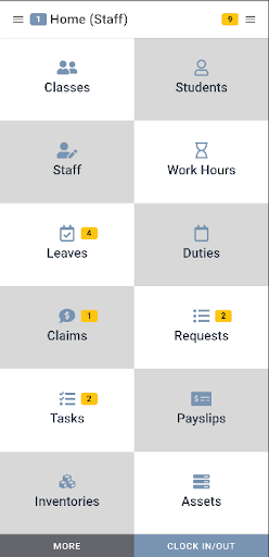 Android application School2me Staff screenshort