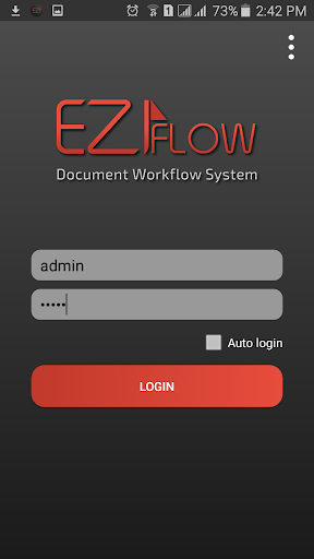 Android application EZIFlow screenshort
