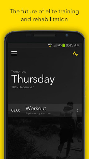 Android application TrainMyAthlete screenshort
