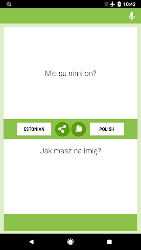 Android application Estonian-Polish Translator screenshort