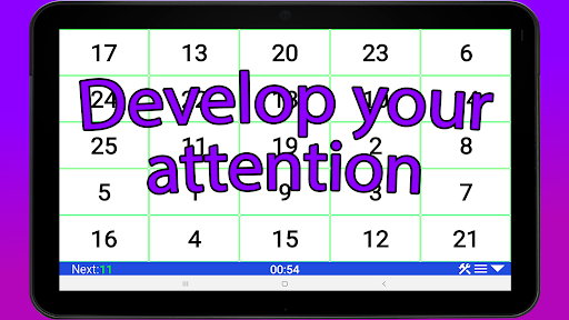 Schulte table in full screen