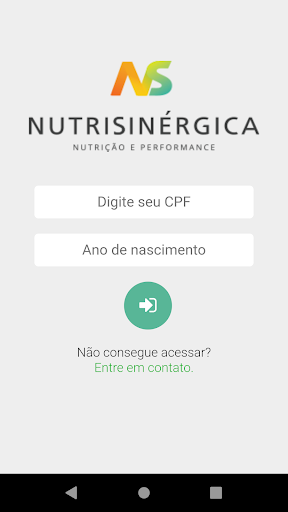 Android application Nutrisinérgica screenshort