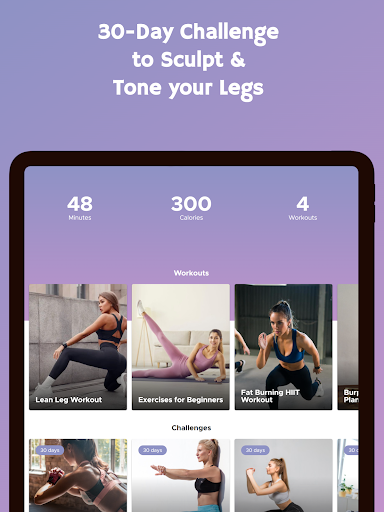 Screenshot of 30 Day Leg Challenge
