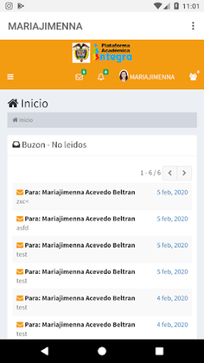 Integra Estudiantes Screen 2