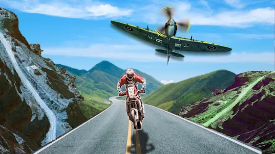 Bike vs Plane Racing
