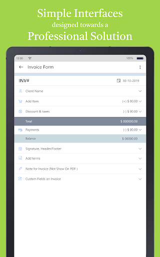 Screenshot of Simple Invoice Manager