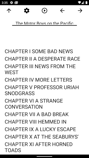 Android application Book, The Motor Boys on the Pa screenshort