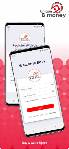 Android application Unique B Money screenshort