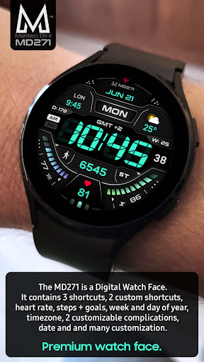 MD271 Digital watch face Screen 2