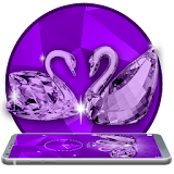 Crystal purple swan theme icon