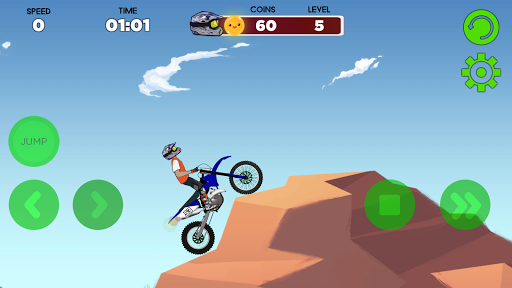 Enduro extreme motocross stunt