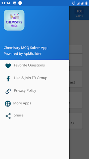 Android application HSC Chemistry MCQ app for NEET screenshort