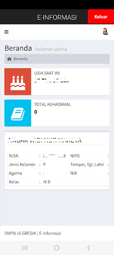 Info SMPN 16 Gresik Screen 2
