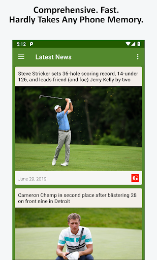 Android application Golf News screenshort